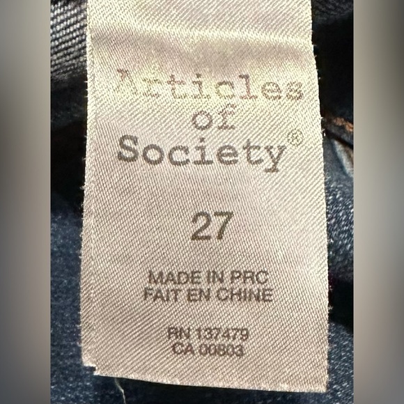 Articles of Society Women’s Size 27 Skinny Denim Blue Jeans EUC - Picture 6 of 7